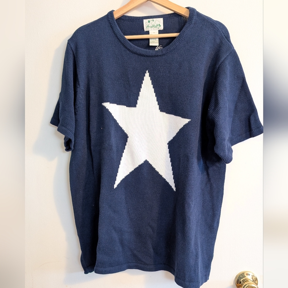 Kids Navy Star Knit Tee - Brand Unknown